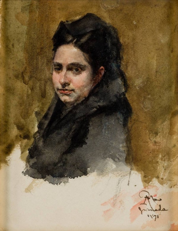 A young Oriental woman by Ricardo de Madrazo y Garreta